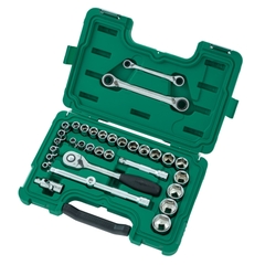 Bộ đầu cờ lê 1/2inch 1 bộ 33 cái Sata 09099
