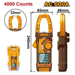 Đồng Hồ Kẹp Kỹ Thuật Số Ac 600A 4000 Số Đếm DCM66001 INGCO