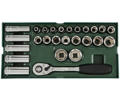 Bộ đầu cờ lê SATA 1/2inch 1 bộ 26 cái 09915