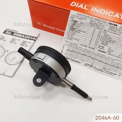 Đồng hồ so cơ khí 0-10mm/0.01mm chống nước Mitutoyo 2046A-60