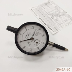 Đồng hồ so cơ khí 0-10mm/0.01mm chống nước Mitutoyo 2046A-60