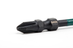 Bộ 10 đầu tuốc nơ vít đen loại 2 đầu SATA 59803 65mm - 10PC 1/4''  D/E IMPT BITS, 65MM L, #3#3