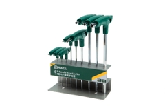 Bộ cờ lê tay cầm chữ T 1bộ 9 cái SATA 09117 - 9PC. T-HANDLE BALL POINT HEX KEY SET