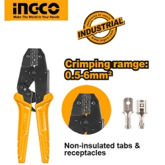 Kềm Bấm Cos Dây Điện 0.5-6Mm2 HRCPC0506 INGCO