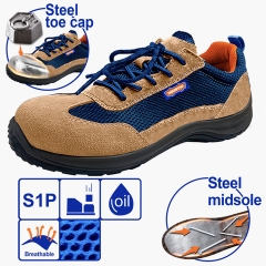 Giày Bảo Hộ Da Lộn Mũi Đế Thép Size 41 WSB5541 WADFOW