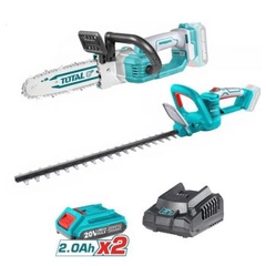 Bộ combo máy cưa xích TGSLI20851 & máy cắt hàng rào THTLI20018 TOSLI23044 TOTAL