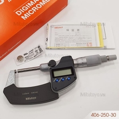 Panme điện tử đo ngoài không xoay 0-25mm/0.001mm Mitutoyo 406-250-30