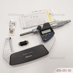 Panme điện tử đo ngoài không xoay 25-50mm/0.001mm Mitutoyo 406-251-30
