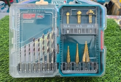 Bộ 14 mũi khoan HSS 4341 và mũi khoan bậc thang Total TACSDL61401