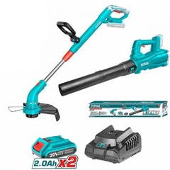 Bộ combo máy cắt cỏ TGTLI20018 và máy thổi bụi TABLI20323 dùng pin 20V TOSLI23024 TOTAL