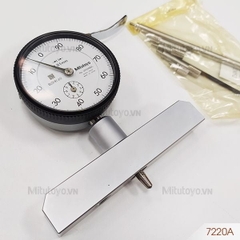 Đồng hồ đo sâu 0-200mm/0.01mm Đế 100mm Mitutoyo 7220A