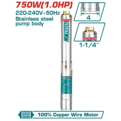 Máy bơm hỏa tiễn 750W (1HP) Total TWP57501