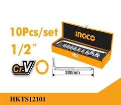 Bộ 10 Đầu Tuýp Tay Vặn Chữ L 1/2