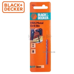 Mũi khoan sắt 3.0mm HSS Black+Decker A8066