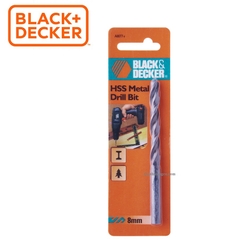 Mũi khoan sắt 8.0mm HSS Black+Decker A8077