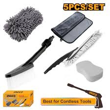 Bộ 5 Món Dụng Cụ Vệ Sinh Xe AMGF0501 INGCO