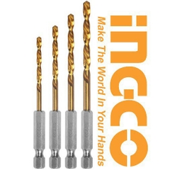 Bộ 4 Mũi Khoan Kim Loại Hss AKD1401 INGCO