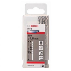 Mũi khoan sắt HSS-G 4.8mm (hộp 10 mũi) Bosch 2608595334
