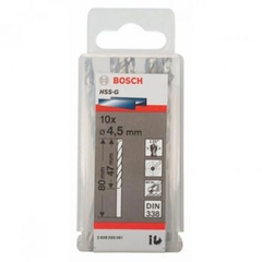 Mũi khoan sắt HSS-G 4.5mm (hộp 10 mũi) Bosch 2608595061