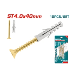 Bộ 15 tắc kê vít ST4.0x40mm WJSPK4504512 TOTAL