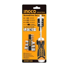 Bộ Tua Vít 15 Đầu AKISD1508 INGCO