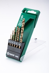 Bộ mũi khoan xoắn COBALT HSS bộ 6 cái SATA 52806 - 6PCS HSS COBALT DRILL SET