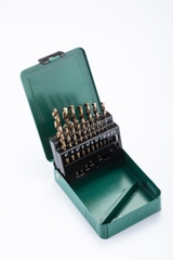 Bộ mũi khoan xoắn COBALT HSS bộ 19 cái SATA 52819 - 19PCS HSS COBALT DRILL SET