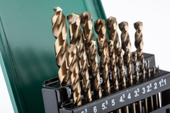 Bộ mũi khoan xoắn COBALT HSS bộ 19 cái SATA 52819 - 19PCS HSS COBALT DRILL SET