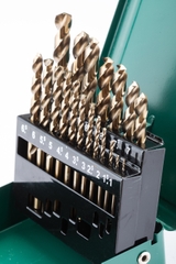 Bộ mũi khoan xoắn COBALT HSS bộ 19 cái SATA 52819 - 19PCS HSS COBALT DRILL SET