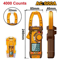 Đồng Hồ Kẹp Kỹ Thuật Số Ac/Dc 600A-6000 SốĐếm DCM66002 INGCO
