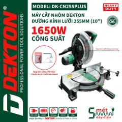 Máy cắt nhôm dùng điện Dekton DK-CN255PLUS (Có kèm lưỡi 255mm)