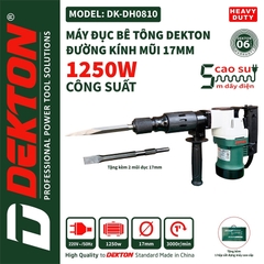Máy đục bê tông dùng điện Dekton DK-DH0810