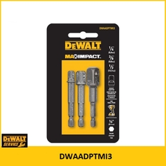 Bộ 3 đầu chuyển đổi từ vít sang bulon (1/4, 3/8, 1/2) Dewalt DWAADPTMI3