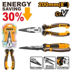 Kềm Mũi Nhọn Mỏ Dài Cao Cấp HHLNP28200 INGCO