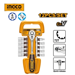 Bộ 12 Đầu Tuýp Tay Vặn 1/4