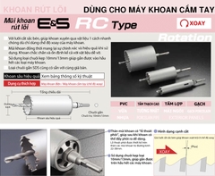 ES-R100ST -Mũi khoét rút lõi UNIKA - E&S Core Drill DC type