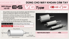 ES-V65SDS -Mũi khoét rút lõi UNIKA - E&S Core Drill VC type