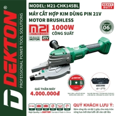 Máy cắt pin Dekton M21-CHK145BL