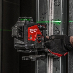 Máy cân mực Laser 360° tia xanh Milwaukee M12 3PL-0C (Chưa Pin & Sạc)