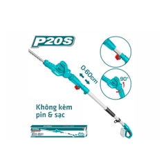Máy cắt hàng rào dùng pin 20V (không kèm pin & sạc) TPHT201601 TOTAL