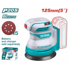 Máy chà nhám tròn không chổi than dùng pin 20V (không kèm pin & sạc) TROSLI2002 TOTAL