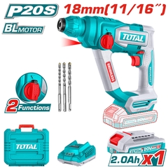 Máy khoan búa dùng pin 20V TOTAL TRHLI201881 (Kèm 1 Pin 2Ah & Sạc)