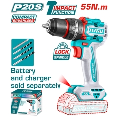 Máy khoan động lực dùng pin 20V TOTAL TIDLI205581 (Chưa Pin Sạc)