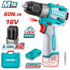 Bộ combo 3 trong 1 máy khoan dùng pin 16V model TDLI16682 TCKLI1638 TOTAL