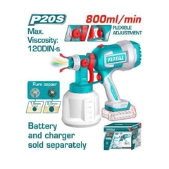 Máy phun sơn dùng pin Lithium 20V (không kèm pin & sạc) TOTAL TSGLI2004