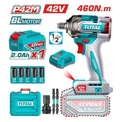 Máy vặn bu lông dùng pin 42V Total TIWLI42461 (1 Pin 2.0Ah, 1 Sạc)