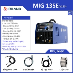 MÁY HÀN RILAND MIG 135E MẪU MỚI