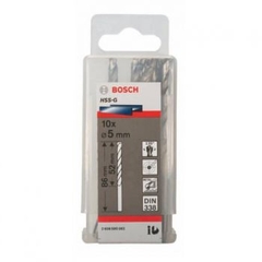 Mũi khoan sắt HSS-G 5mm (hộp 10 mũi) Bosch 2608595062