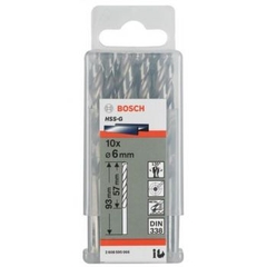 Mũi khoan sắt HSS-G 6mm (hộp 10 mũi) Bosch 2608595066