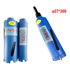 Mũi khoan rút lõi bê tông chuôi lục giác TPC ø27x200mm